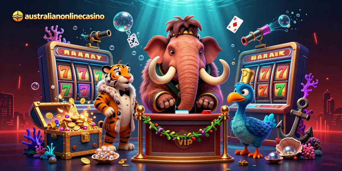 Play and win at australianonlinecasino with lively 3D characters highlighting jackpots.