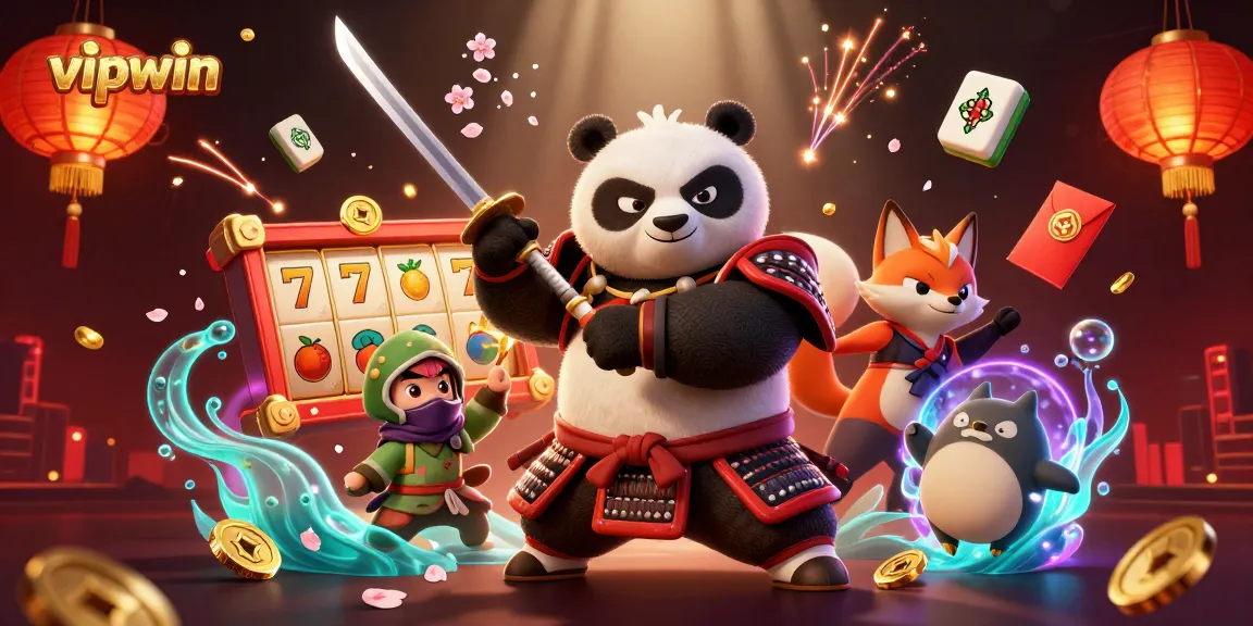Experience thrilling gameplay with vipwin, showcasing dynamic slots and vibrant action in a 3D casino scene.