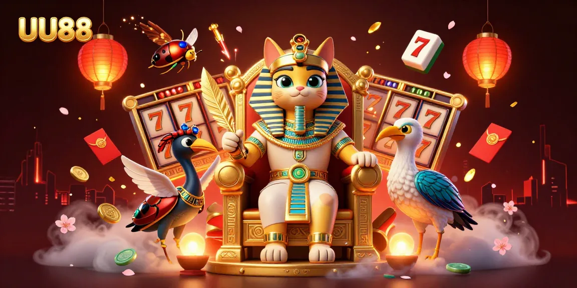 Experience thrilling wins at UU88 with vibrant, animated casino games and majestic characters.