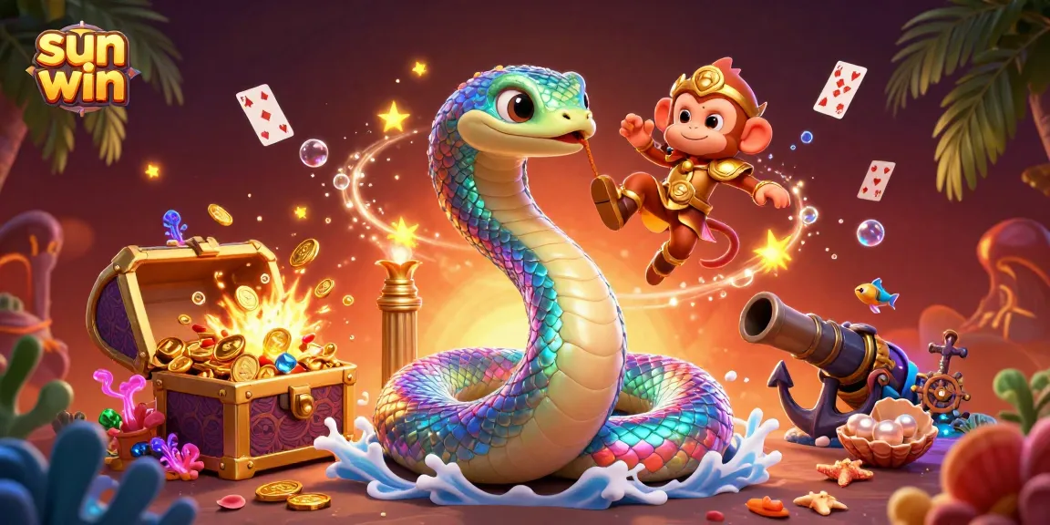 Spin and win big with sun win's vibrant gaming world featuring mythical characters and treasure!