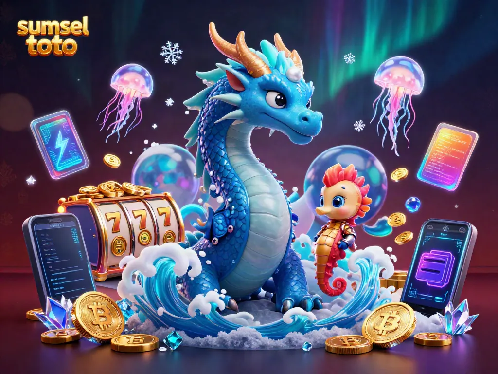 Explore thrilling gameplay with sumsel toto featuring colorful slot action and aquatic characters.