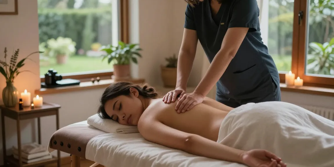 Experience peaceful 성남출장안마 massage therapy session in a cozy home.
