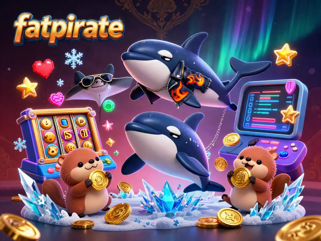 Experience the thrill of fatpirate as cartoon characters engage in an exciting casino scene.